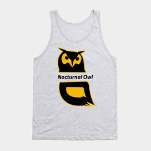 nocturnal owl logo Tank Top